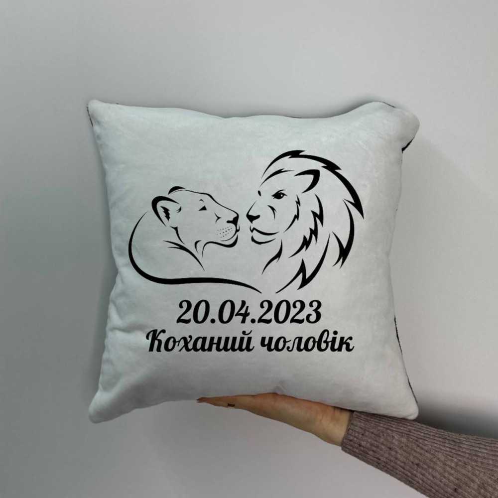 Подушка с принтом плюшевая Любимый муж, 35х35 (1205) Подушка с принтом плюшевая Любимый муж, 35х35 (1205)