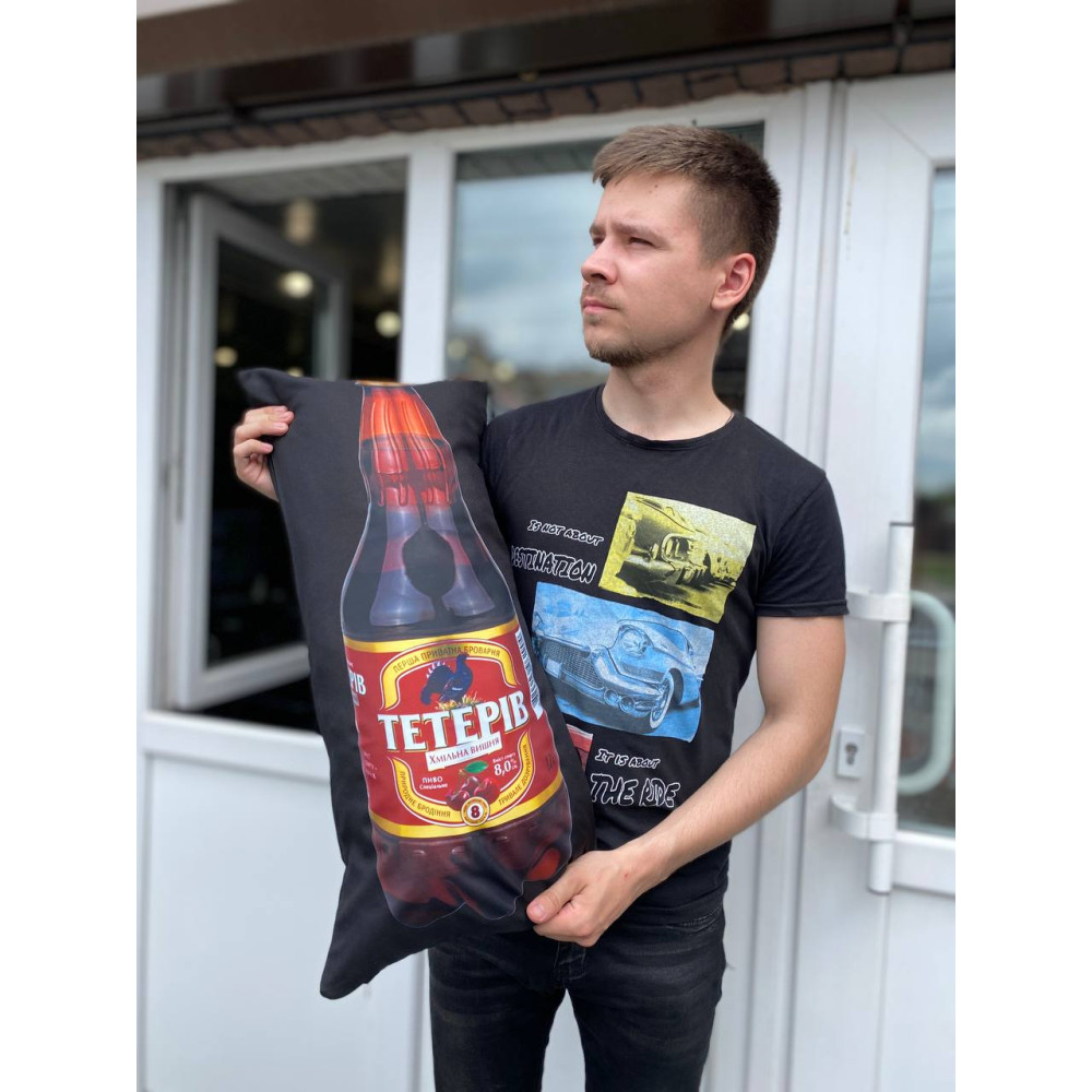 Подушка с принтом габардиновая Тетерив хмельная вишня , черная 35х75 (133) Подушка с принтом габардиновая Тетерив хмельная вишня , черная 35х75 (133)