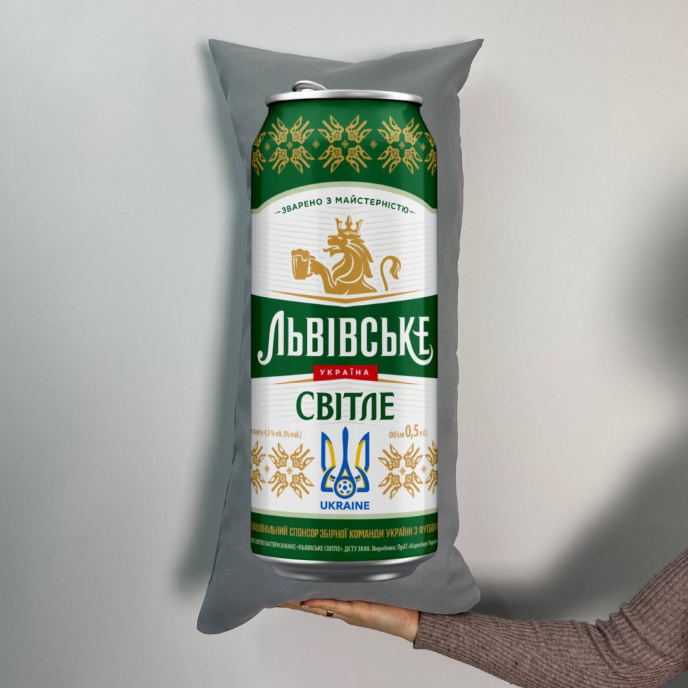 Подушка с принтом габардиновая Львовское светлое, серая 35х75 (467) Подушка с принтом габардиновая Львовское светлое, серая 35х75 (467)