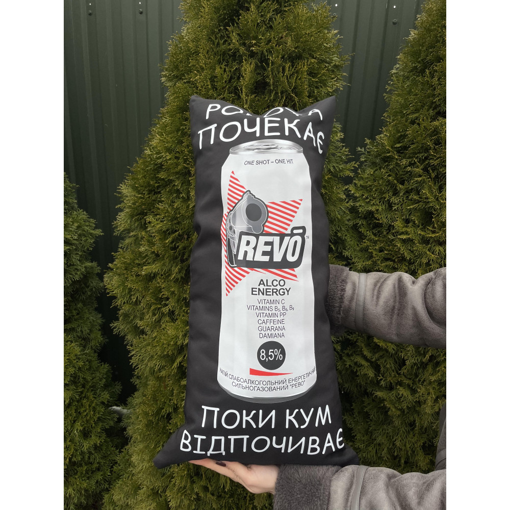 Подушка с принтом габардиновая Кум отдыхает, черная 35х75 (2377) Подушка с принтом габардиновая Кум отдыхает, черная 35х75 (2377)